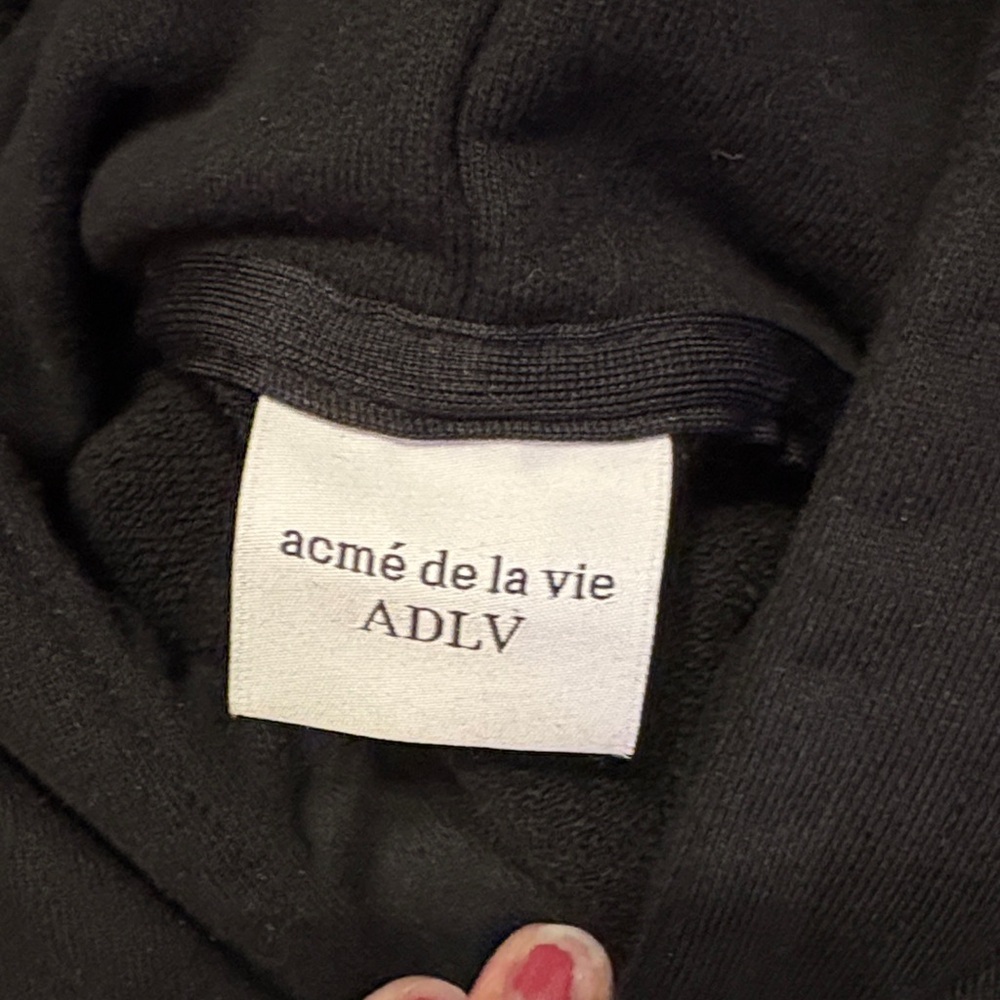 ACME Black Hoodie with Teddy Bear Design - Picture 3 of 4